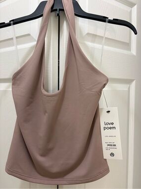 Love Poem Women's Mauve Halter Crop Top